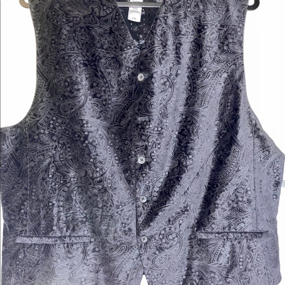 Liz Claiborne Mens Paisley Print Vest Dinner Formal Evening Prom Size Large New - Picture 14 of 14